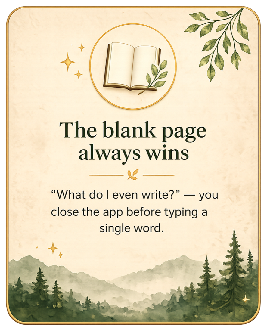 The blank page always wins