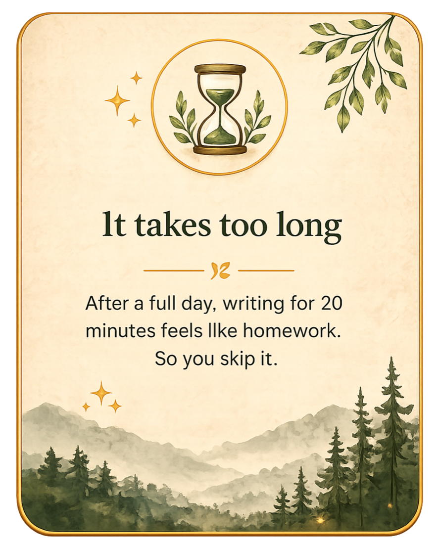 Journaling takes too long